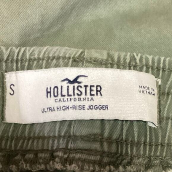 Hollister Sage Green Ultra High Rise Elastic Waist Pull On Jogger Pants Size S - Picture 4 of 5
